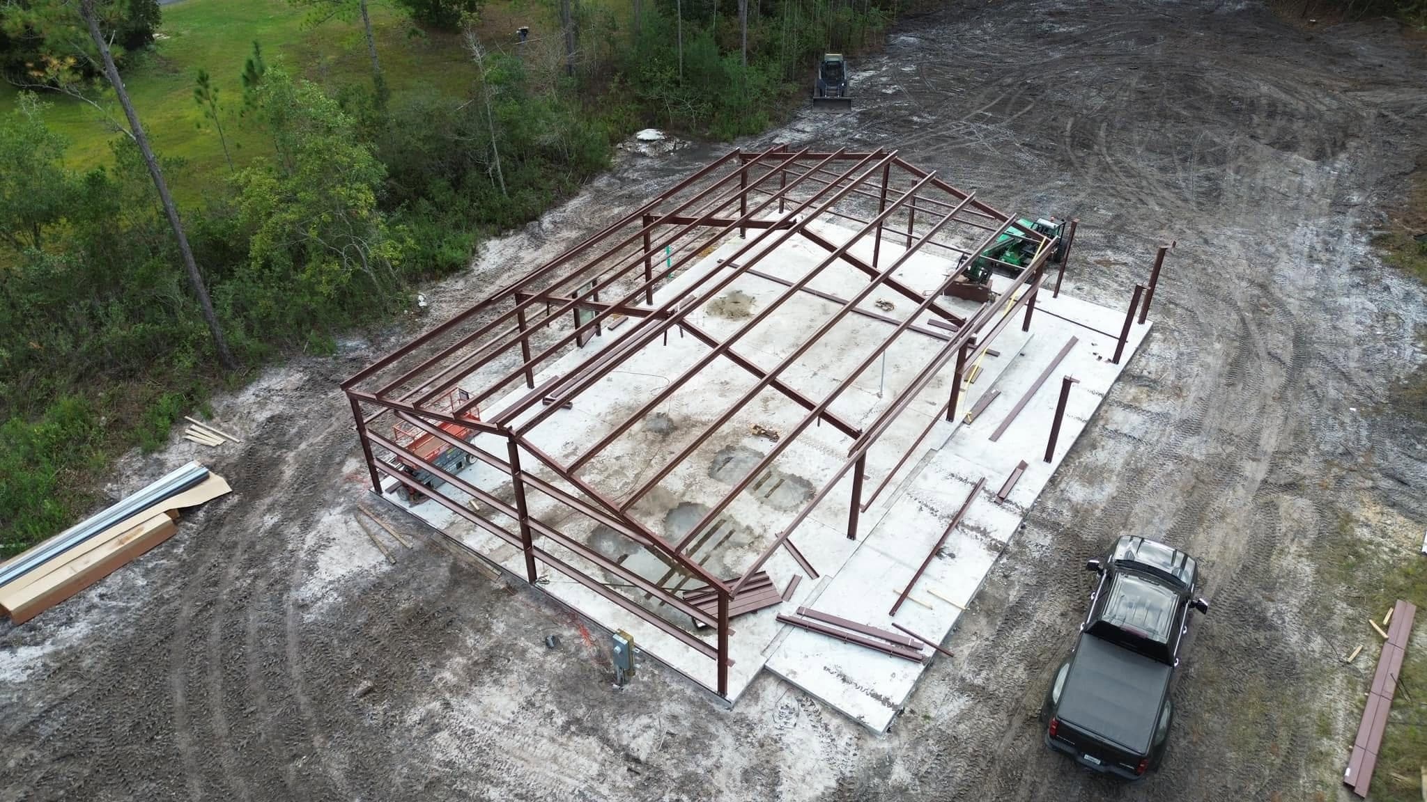 Commercial steel-frame construction project by Keystone Custom Builders