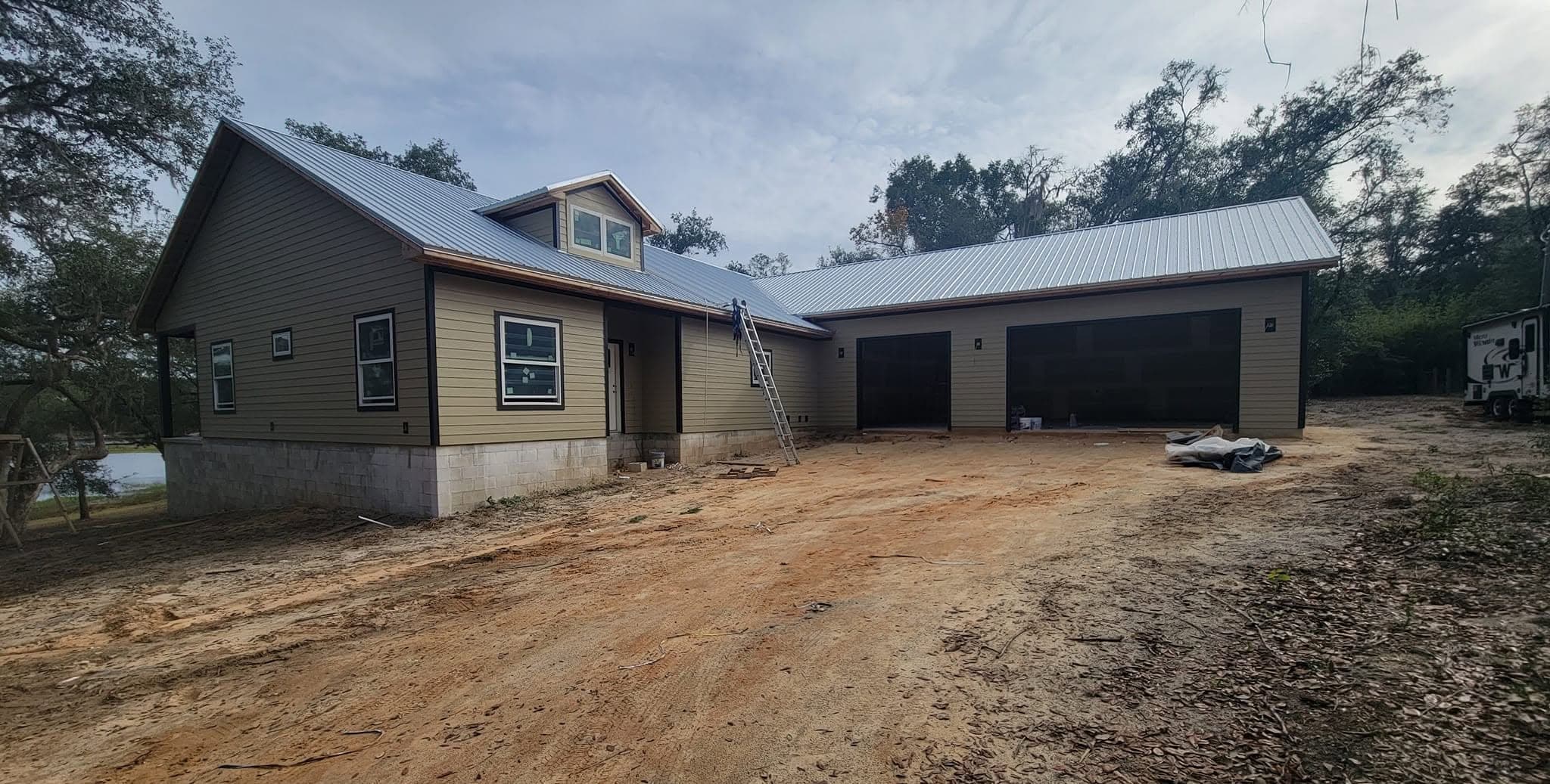 Site work and land clearing by Keystone Custom Builders in Northeast Florida